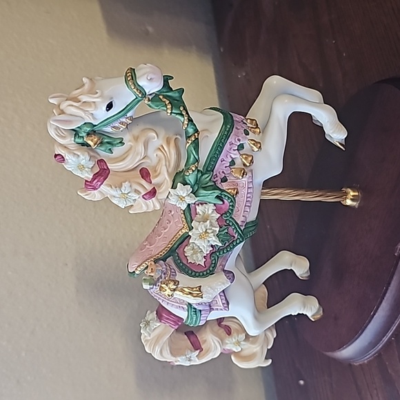 🎄1993 Carousel Horse 8.5" Porcelain 24K Gold trimmed Lenox Collections - Picture 11 of 14